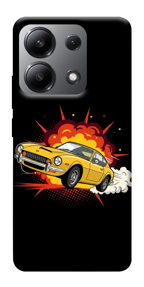 Чохол Retro comics car black для Xiaomi Redmi Note 13 4G