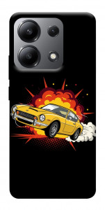Чохол Retro comics car black для Xiaomi Redmi Note 13 4G
