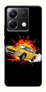 Чохол Retro comics car black для Xiaomi Poco X6