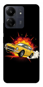 Чохол Retro comics car black для Xiaomi Poco C65
