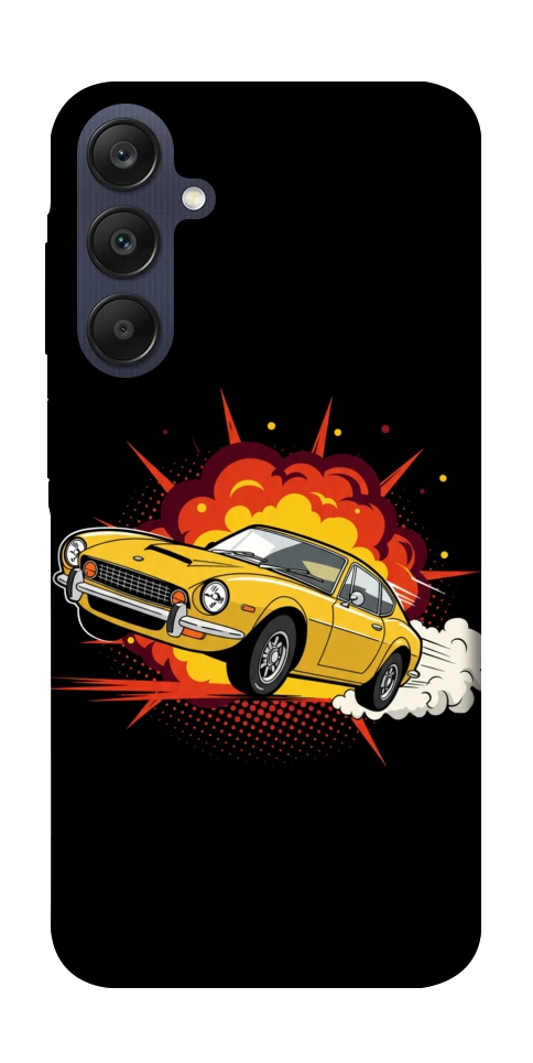 Чохол Retro comics car black для Galaxy A25 5G