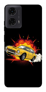 Чохол Retro comics car black для Motorola Moto G04
