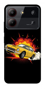 Чохол Retro comics car black для ZTE Blade A54 4G