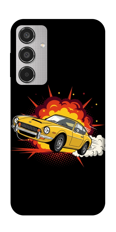 Чехол Retro comics car black для Galaxy M35 5G
