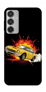 Чехол Retro comics car black для Galaxy M35 5G