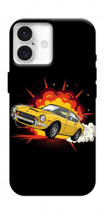 Чохол Retro comics car black для iPhone 16