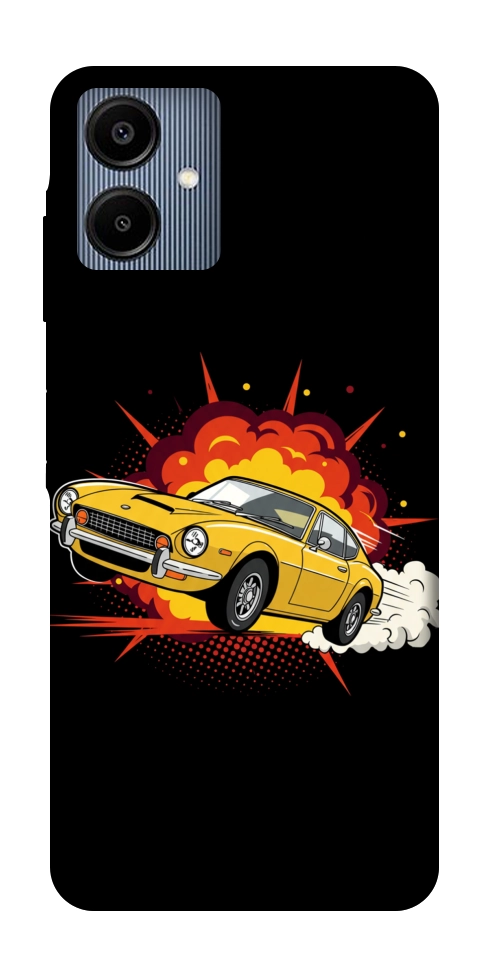 Чохол Retro comics car black для Galaxy A06