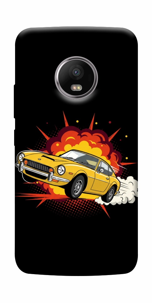 Чохол Retro comics car black для Motorola Moto G5S