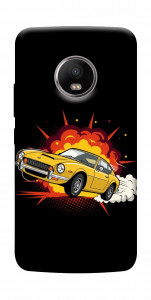 Чехол Retro comics car black для Motorola Moto G5S