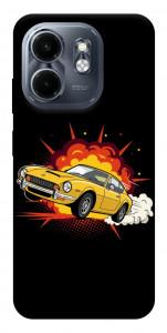 Чохол Retro comics car black для Infinix Hot 50i