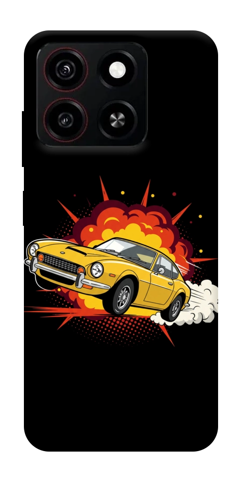 Чохол Retro comics car black для ZTE Blade A35 4G