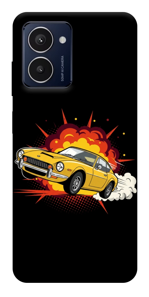 Чохол Retro comics car black для HMD Pulse Pro