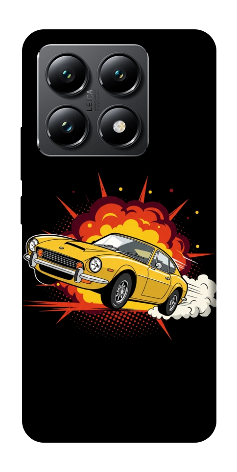 Чохол Retro comics car black для Xiaomi 14T