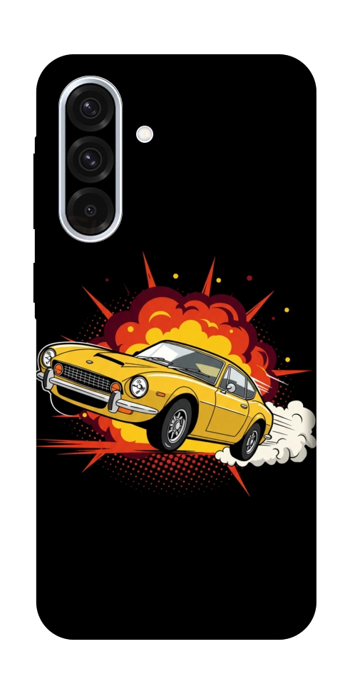 Чохол Retro comics car black для Galaxy A36 5G