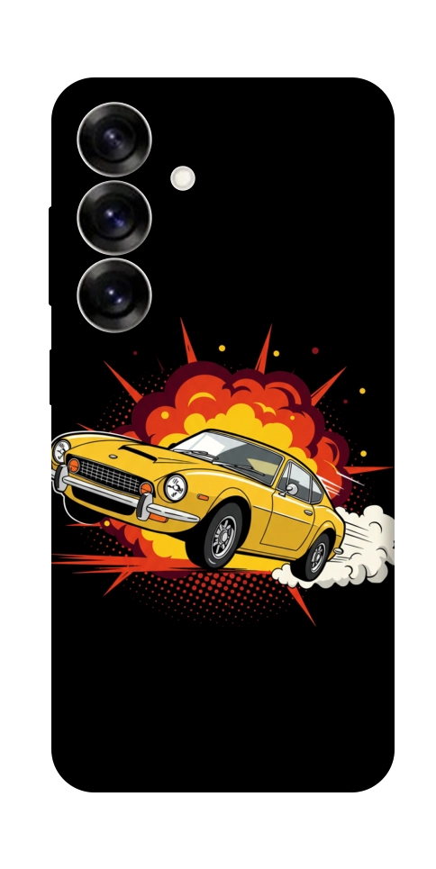 Чохол Retro comics car black для Galaxy S25