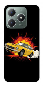 Чохол Retro comics car black для Realme C61
