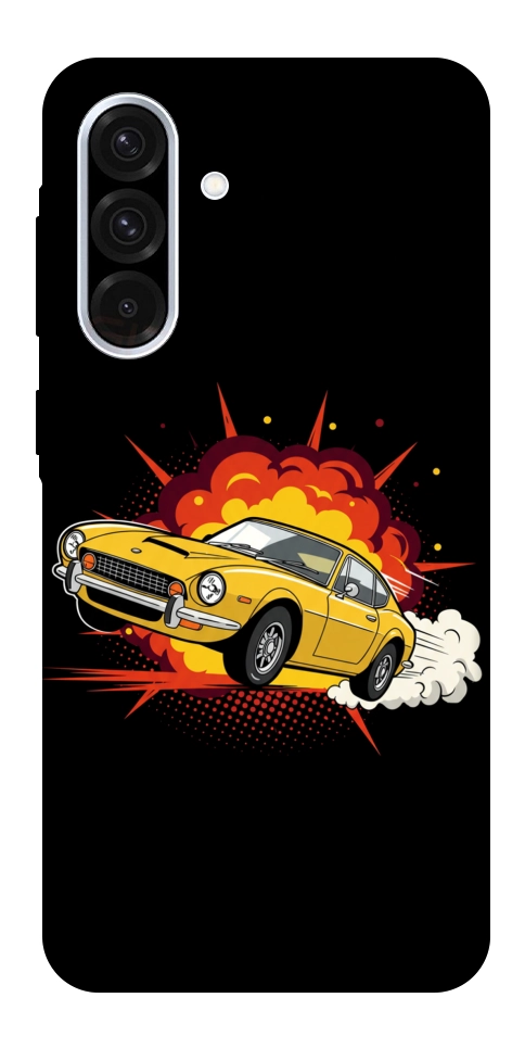 Чохол Retro comics car black для Galaxy A56 5G