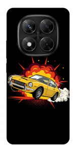 Чехол Retro comics car black для Xiaomi Redmi Note 14 Pro 5G