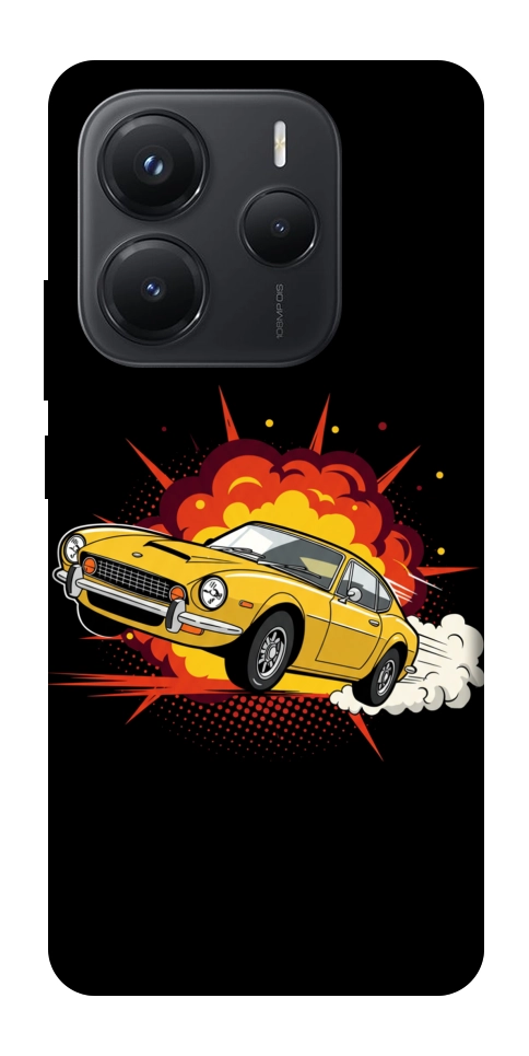 Чохол Retro comics car black для Xiaomi Redmi Note 14 5G