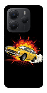 Чехол Retro comics car black для Xiaomi Redmi Note 14 5G