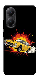 Чехол Retro comics car black для Xiaomi Poco X7 Pro