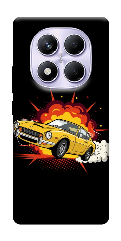 Чохол Retro comics car black для Xiaomi Poco X7