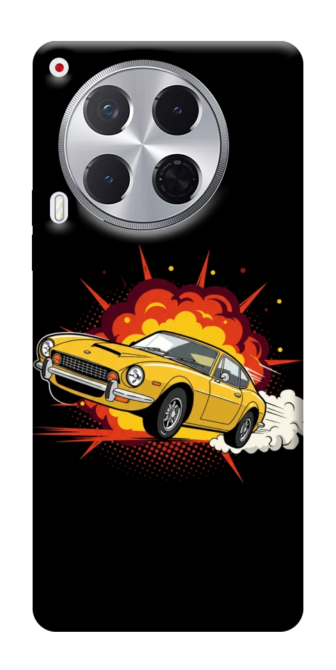 Чохол Retro comics car black для TECNO Camon 30 (CL6)