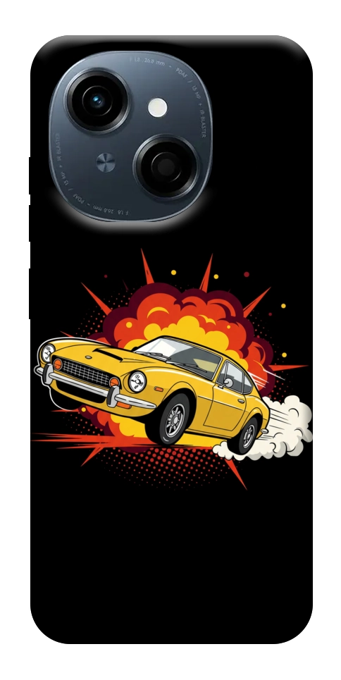 Чохол Retro comics car black для TECNO Spark Go 1 (KL4)