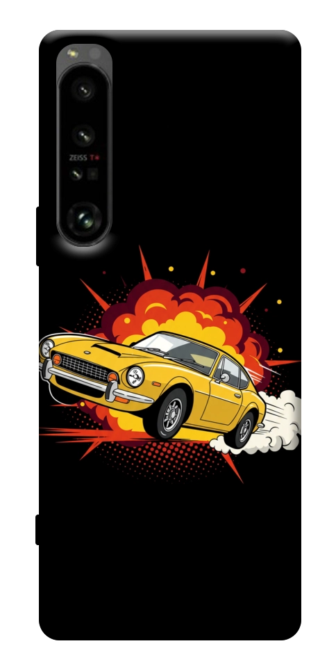 Чохол Retro comics car black для Sony Xperia 1 IV