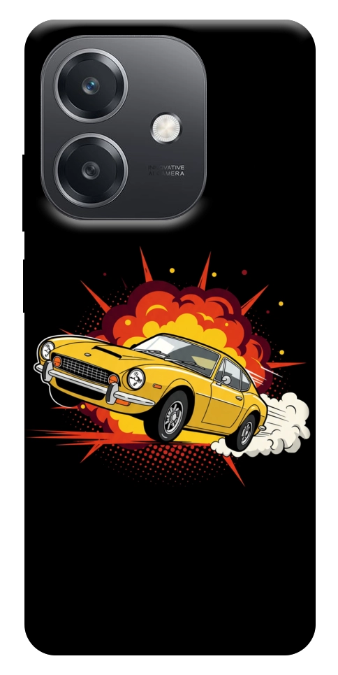 Чехол Retro comics car black для Oppo A40m