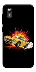 Чехол Retro comics car black для ZTE Blade A3 (2019)