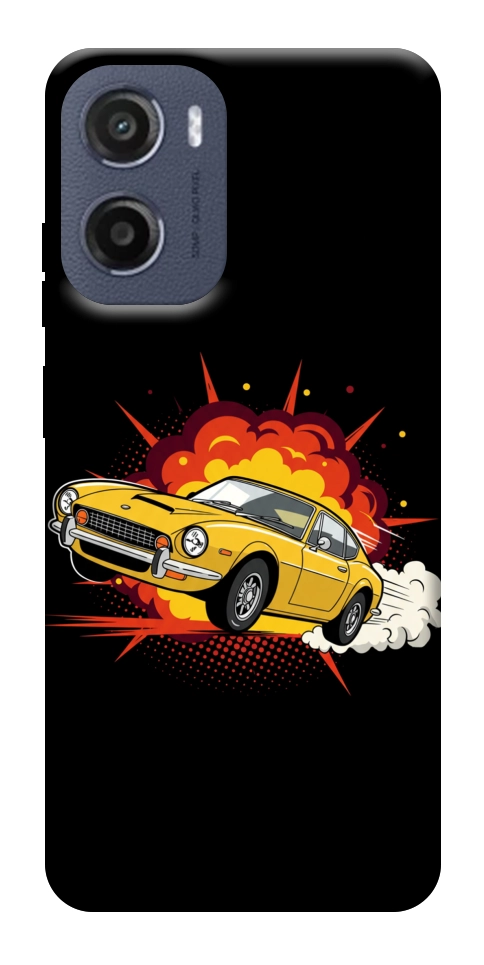 Чохол Retro comics car black для Motorola Moto G05