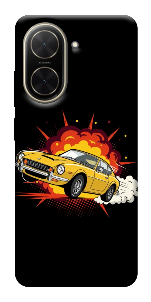 Чехол Retro comics car black для Xiaomi Poco C71