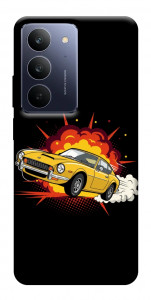 Чехол Retro comics car black для Realme C75x