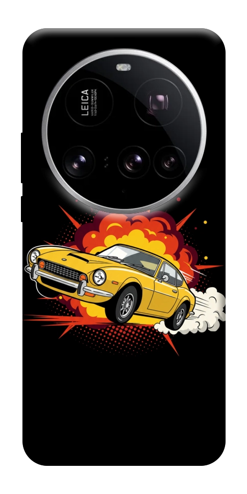 Чехол Retro comics car black для Xiaomi 15 Ultra