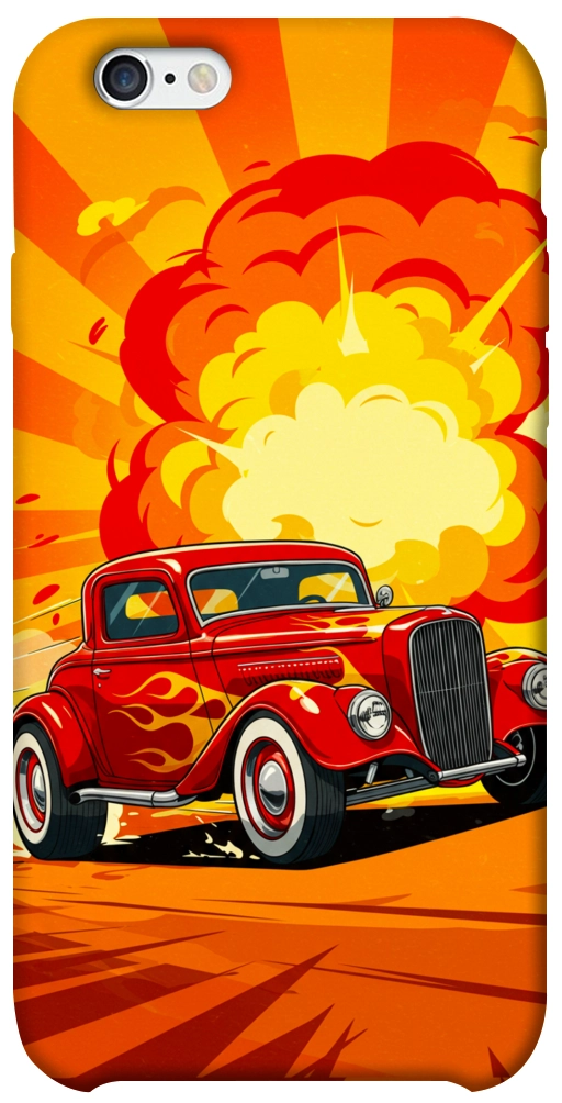 Чехол Retro comics car для iPhone 6