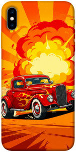 Чехол Retro comics car для iPhone X