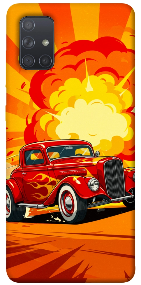 Чохол Retro comics car для Galaxy A71 (2020)