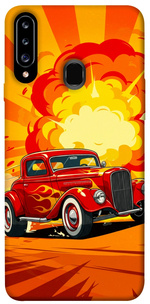 Чехол Retro comics car для Galaxy A20s (2019)