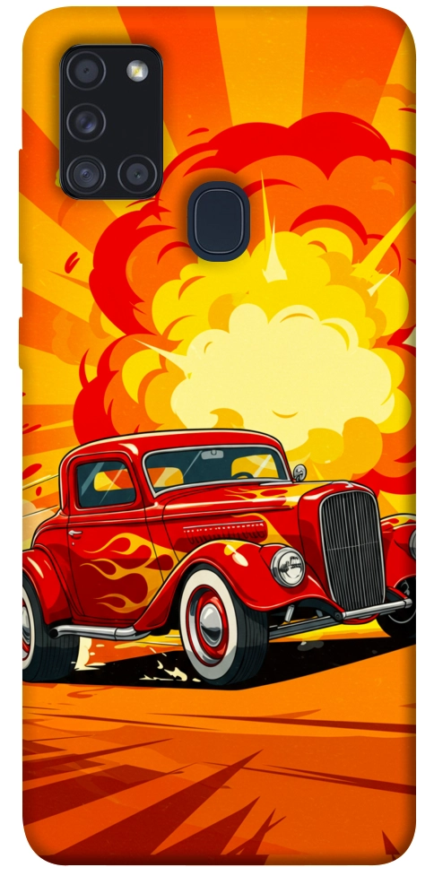 Чехол Retro comics car для Galaxy A21s (2020)