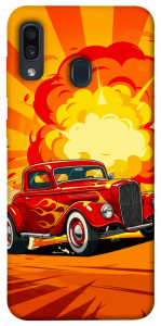 Чехол Retro comics car для Samsung Galaxy A20 A205F