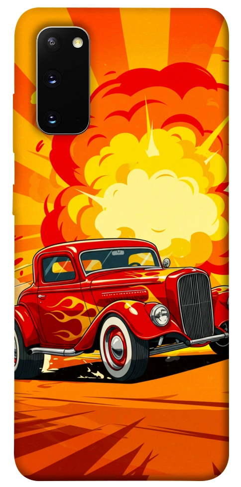 Чехол Retro comics car для Galaxy S20 (2020)