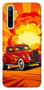 Чохол Retro comics car для Realme 6