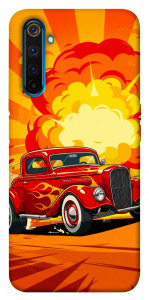 Чохол Retro comics car для Realme 6 Pro