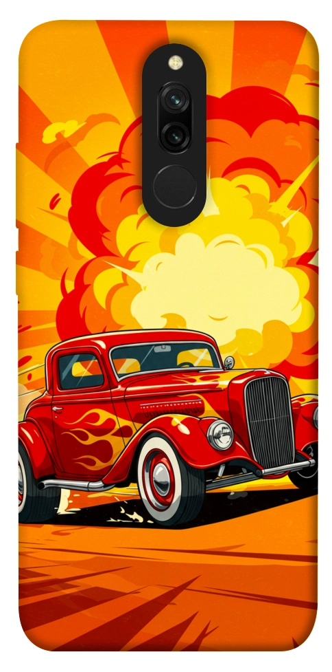 Чохол Retro comics car для Xiaomi Redmi 8
