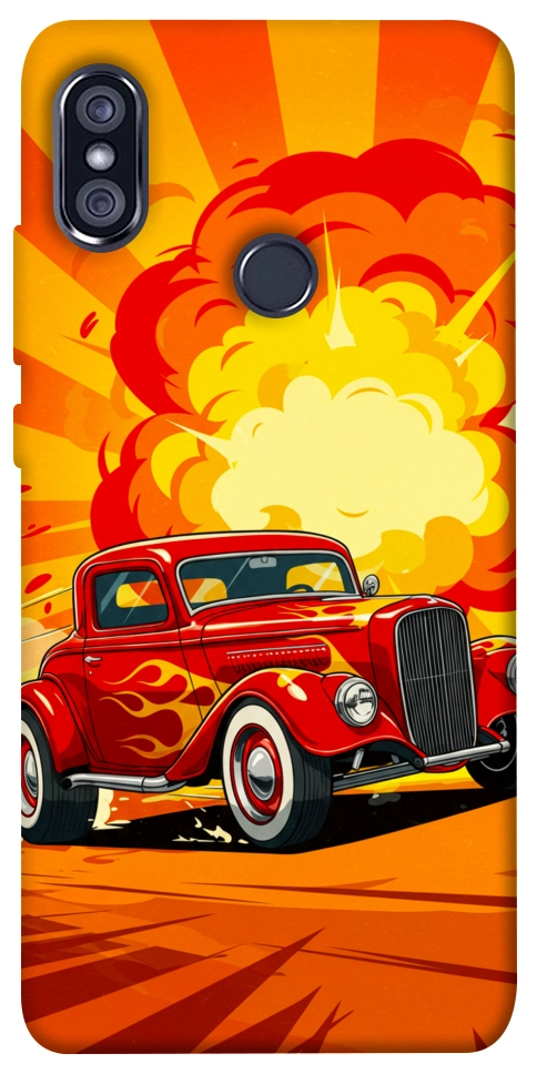 Чехол Retro comics car для Xiaomi Redmi Note 5 (Dual Camera)
