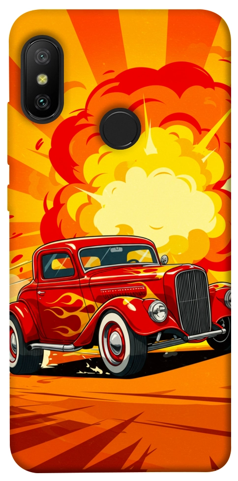 Чехол Retro comics car для Xiaomi Redmi 6 Pro