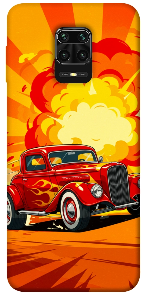 Чехол Retro comics car для Xiaomi Redmi Note 9 Pro