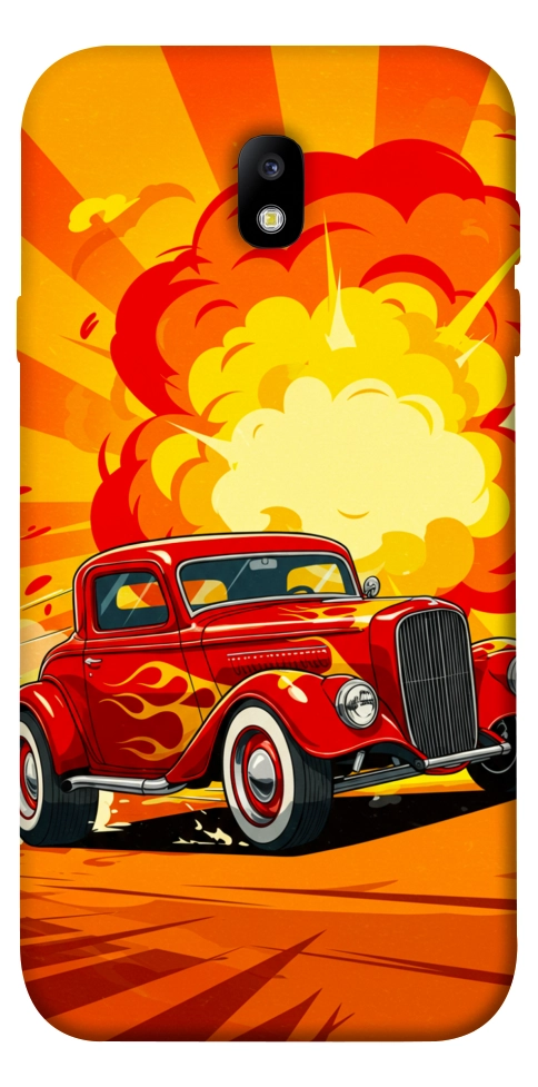 Чохол Retro comics car для Galaxy J7 (2017)