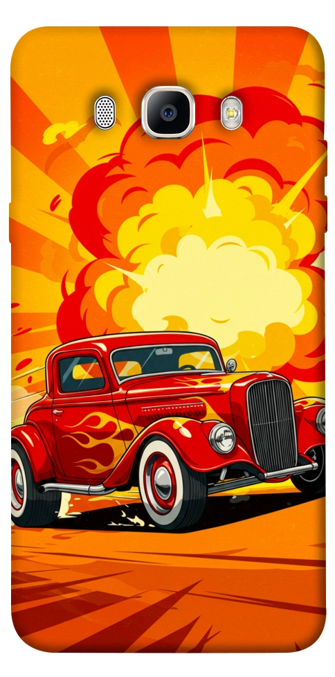 Чехол Retro comics car для Galaxy J5 (2016)